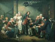 Jean Baptiste Greuze l accordee de village France oil painting artist